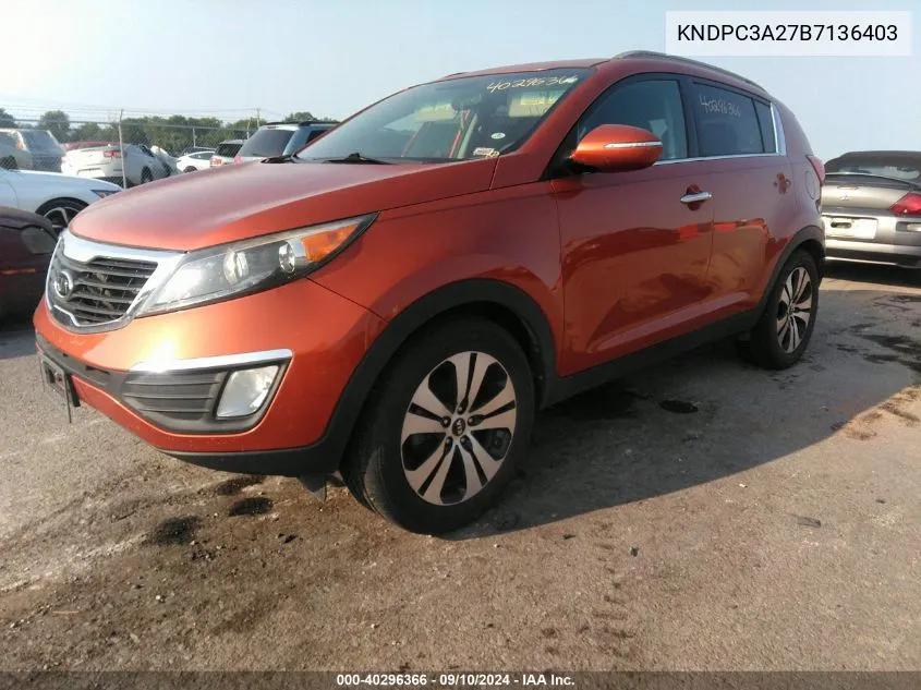 KNDPC3A27B7136403 2011 Kia Sportage Ex