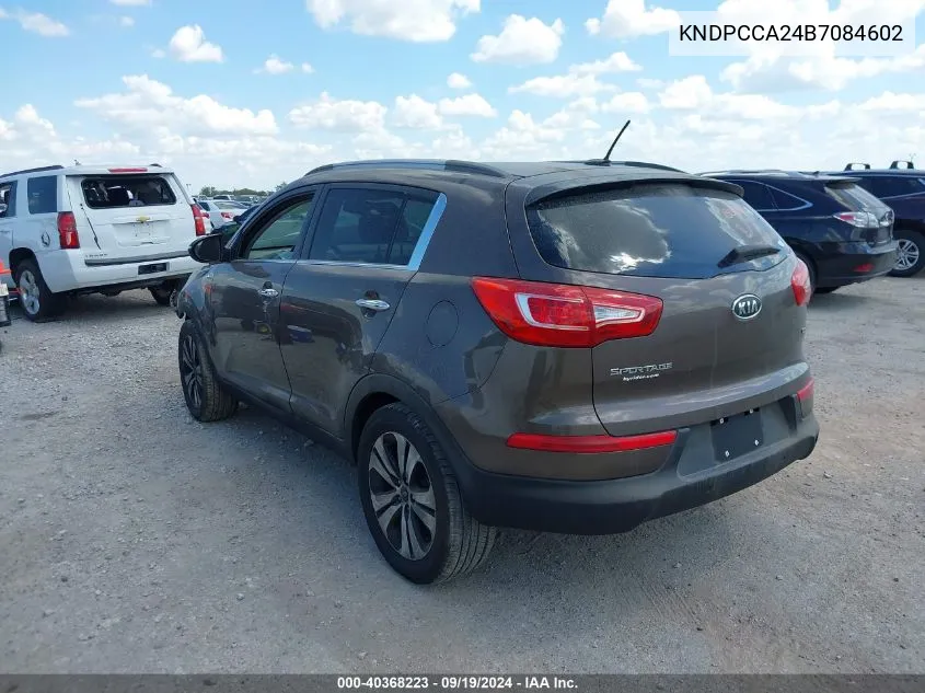 2011 Kia Sportage Ex VIN: KNDPCCA24B7084602 Lot: 40368223