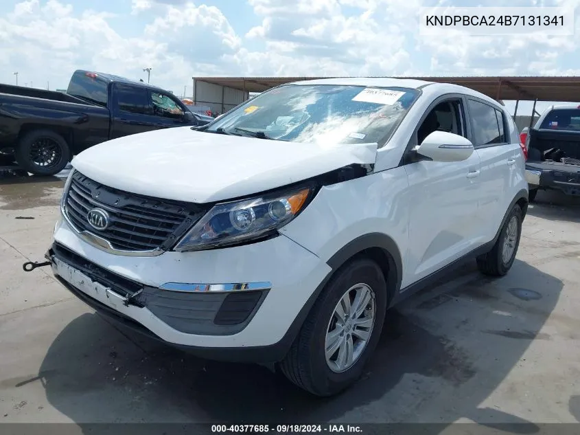 2011 Kia Sportage Lx VIN: KNDPBCA24B7131341 Lot: 40377685