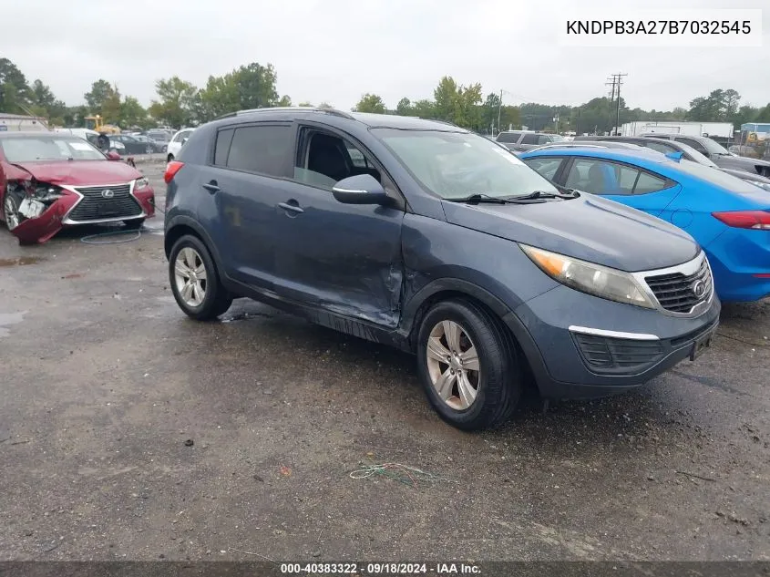 2011 Kia Sportage Lx VIN: KNDPB3A27B7032545 Lot: 40383322