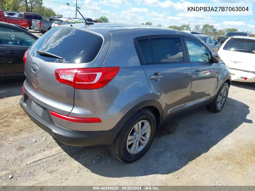 2011 Kia Sportage Lx VIN: KNDPB3A27B7063004 Lot: 40388028