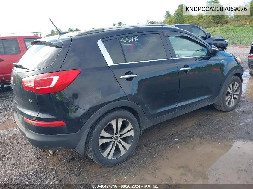 KNDPCCA20B7069076 2011 Kia Sportage Ex/Sx