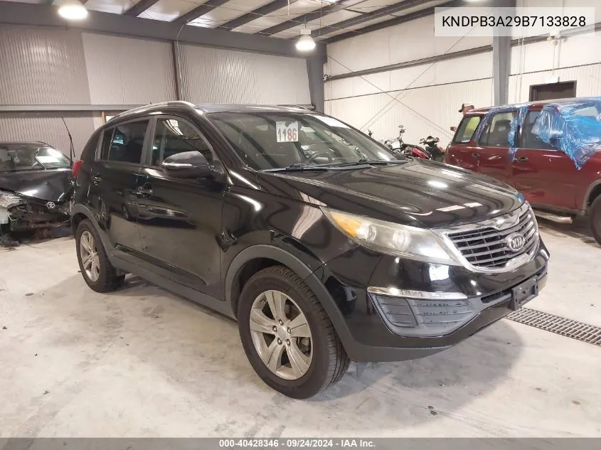 2011 Kia Sportage Lx VIN: KNDPB3A29B7133828 Lot: 40428346