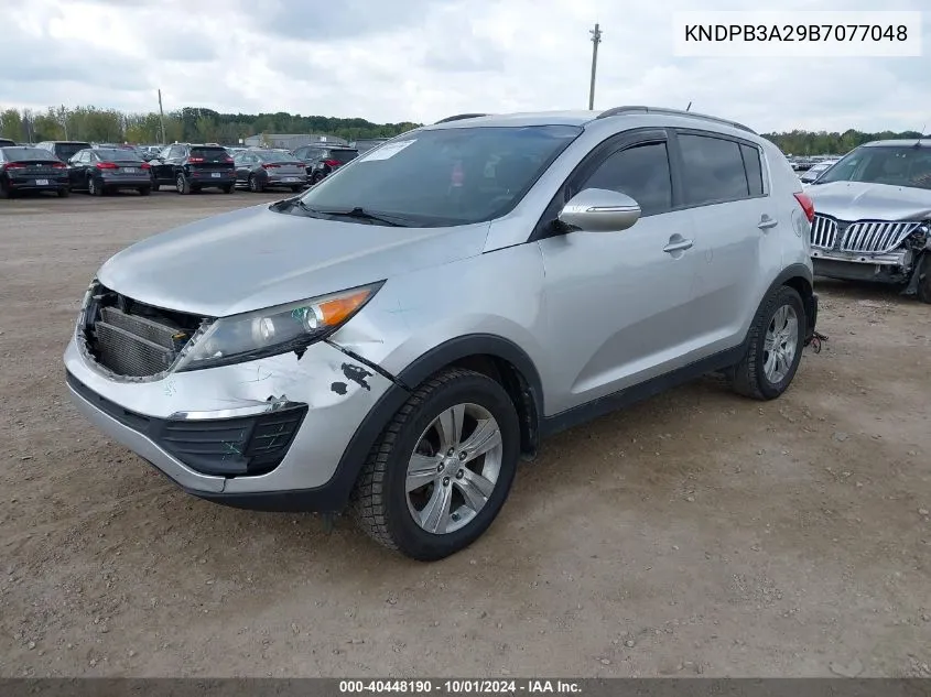 2011 Kia Sportage Lx VIN: KNDPB3A29B7077048 Lot: 40448190