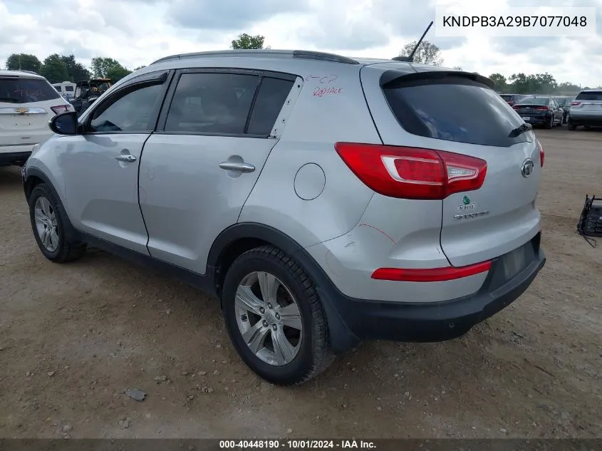 2011 Kia Sportage Lx VIN: KNDPB3A29B7077048 Lot: 40448190