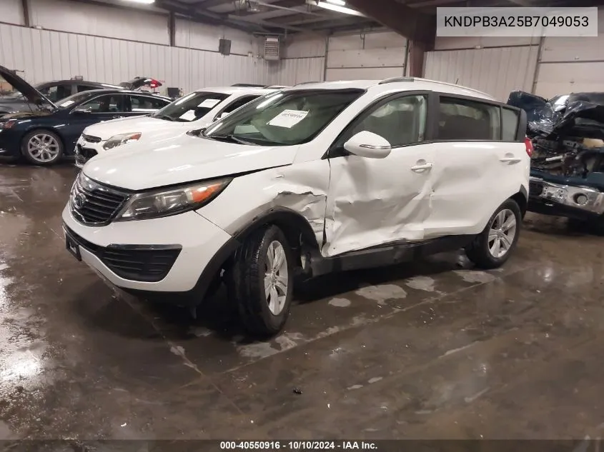 2011 Kia Sportage Lx VIN: KNDPB3A25B7049053 Lot: 40550916