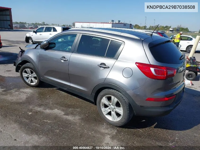 KNDPBCA29B7038508 2011 Kia Sportage Lx