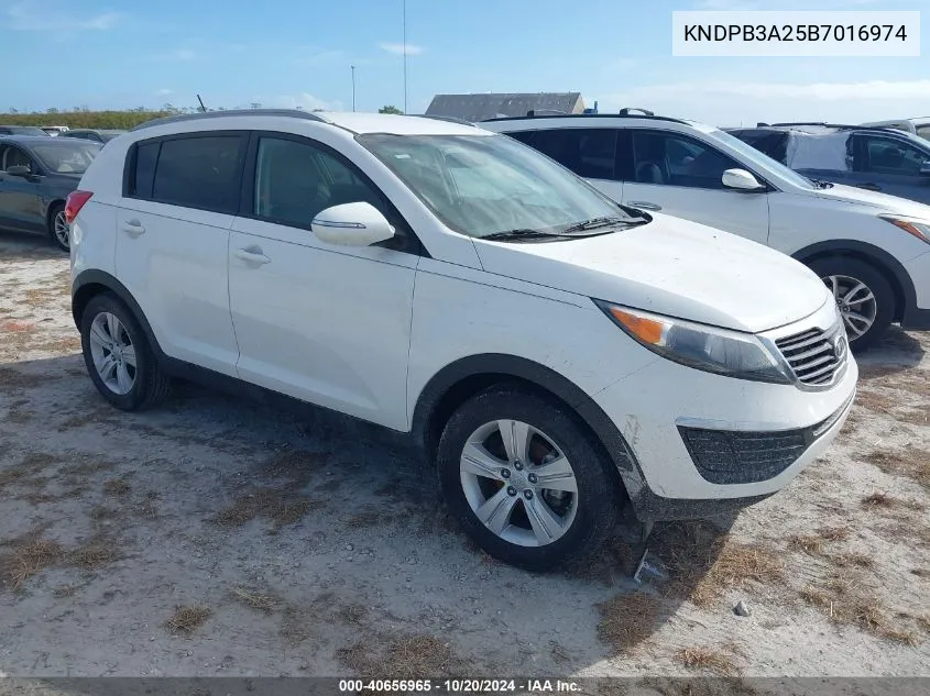 2011 Kia Sportage Lx VIN: KNDPB3A25B7016974 Lot: 40656965