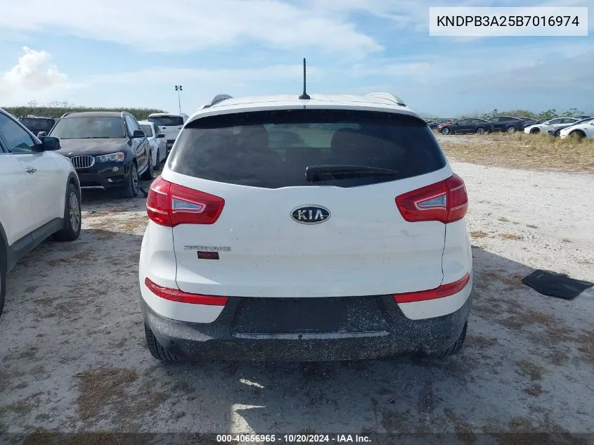 2011 Kia Sportage Lx VIN: KNDPB3A25B7016974 Lot: 40656965