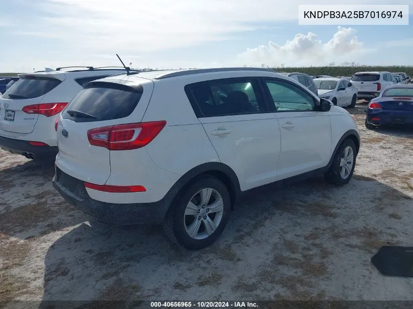 2011 Kia Sportage Lx VIN: KNDPB3A25B7016974 Lot: 40656965