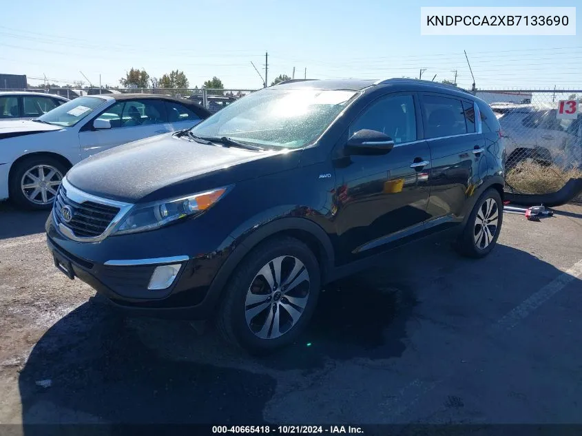 2011 Kia Sportage Ex VIN: KNDPCCA2XB7133690 Lot: 40665418