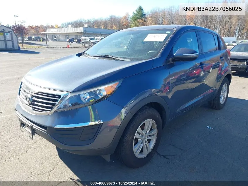 2011 Kia Sportage Lx VIN: KNDPB3A22B7056025 Lot: 40689673