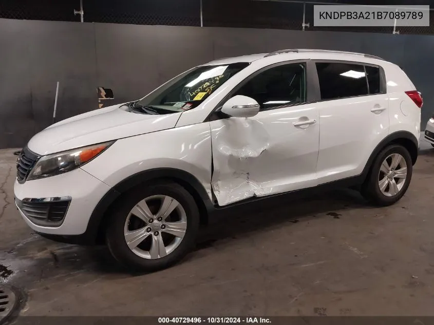 2011 Kia Sportage Lx VIN: KNDPB3A21B7089789 Lot: 40729496