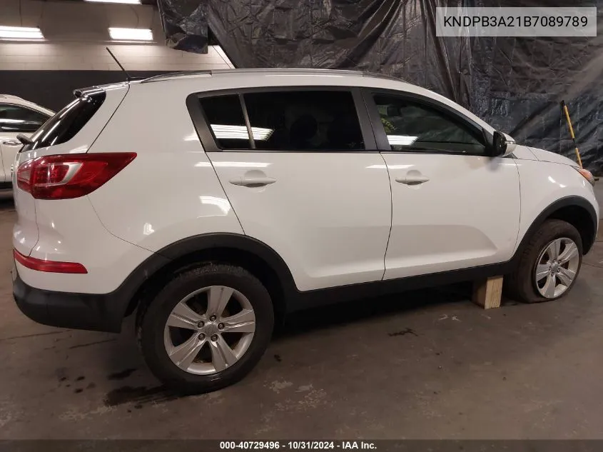 2011 Kia Sportage Lx VIN: KNDPB3A21B7089789 Lot: 40729496