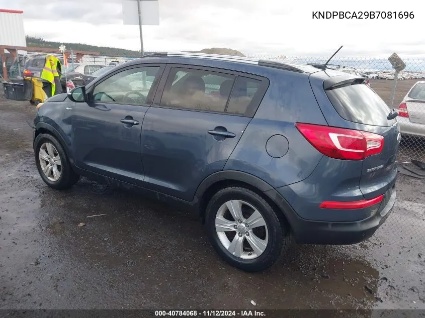 2011 Kia Sportage Lx VIN: KNDPBCA29B7081696 Lot: 40784068