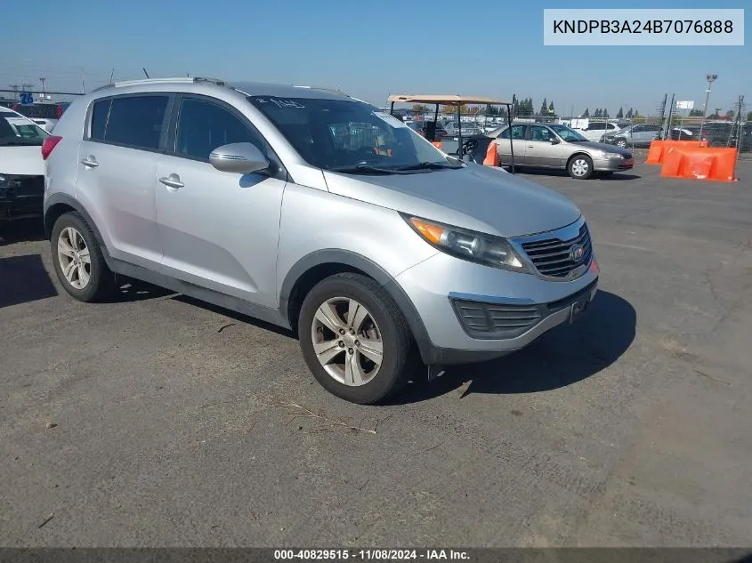 2011 Kia Sportage Lx VIN: KNDPB3A24B7076888 Lot: 40829515