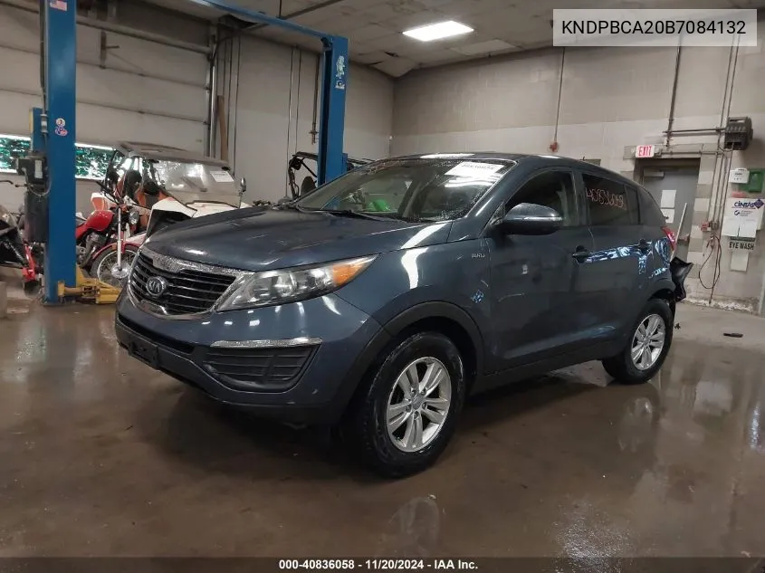 2011 Kia Sportage Lx VIN: KNDPBCA20B7084132 Lot: 40836058