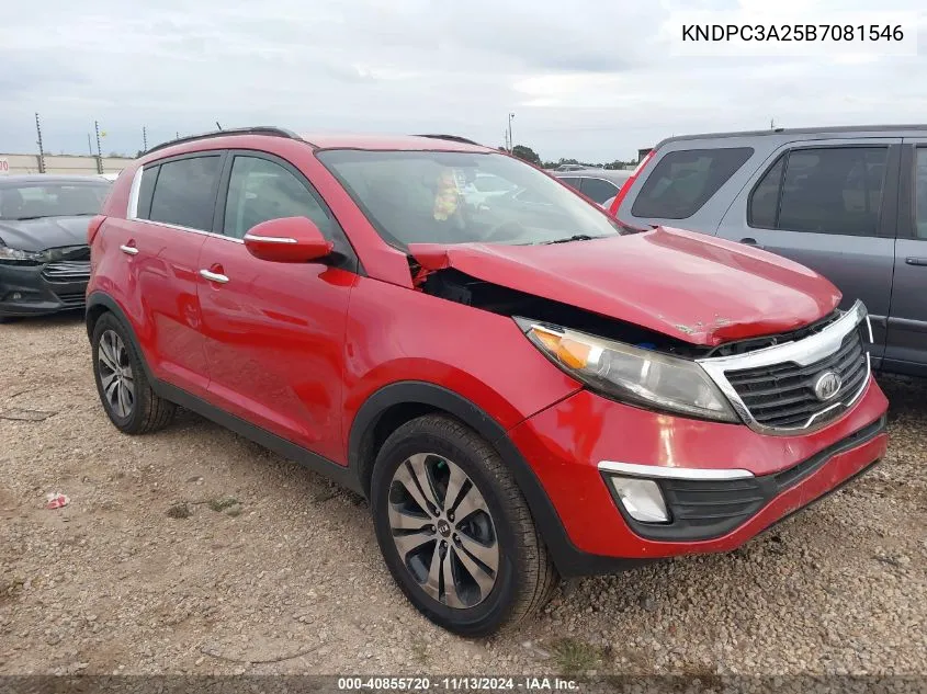 KNDPC3A25B7081546 2011 Kia Sportage Ex