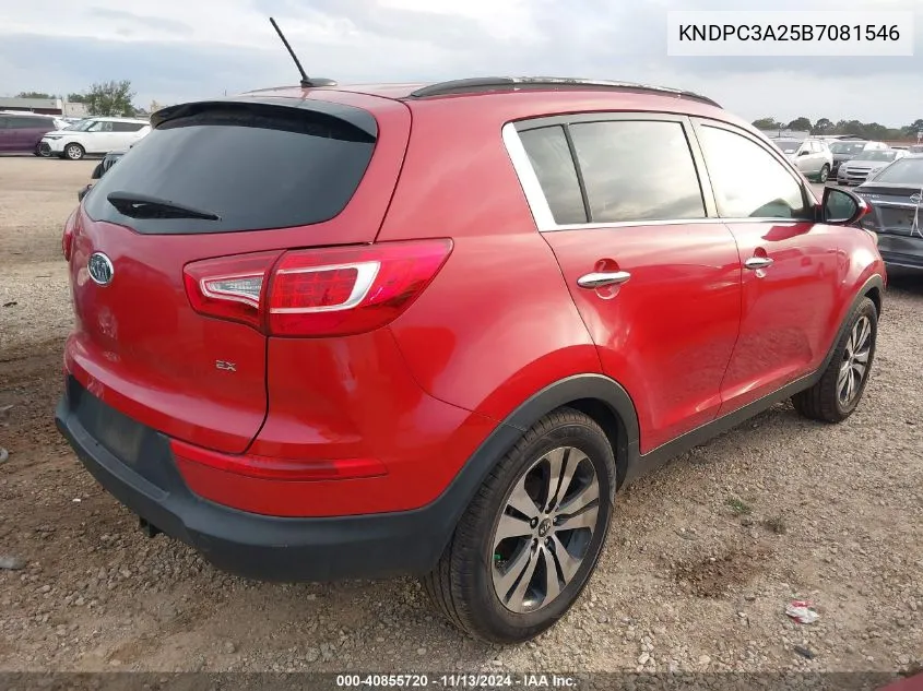 KNDPC3A25B7081546 2011 Kia Sportage Ex