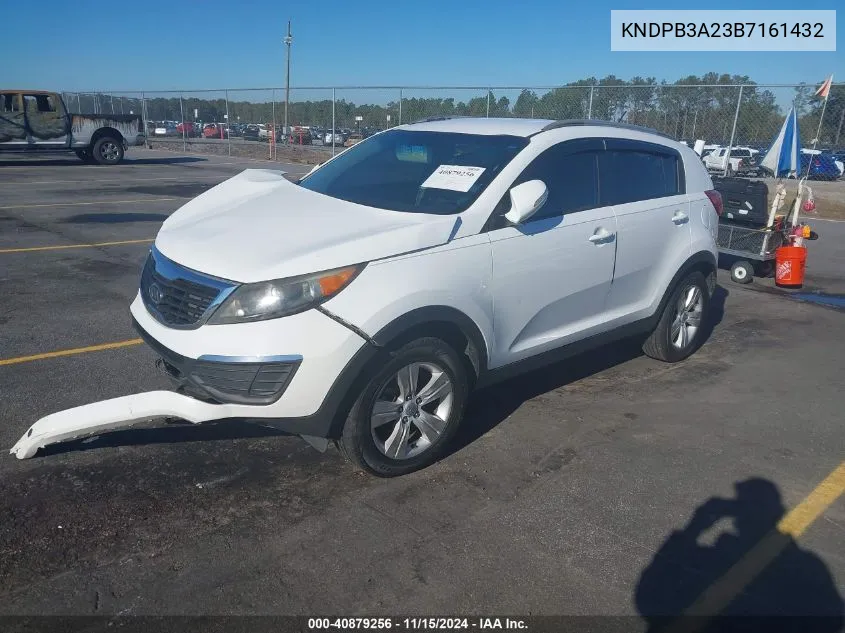 2011 Kia Sportage Lx VIN: KNDPB3A23B7161432 Lot: 40879256