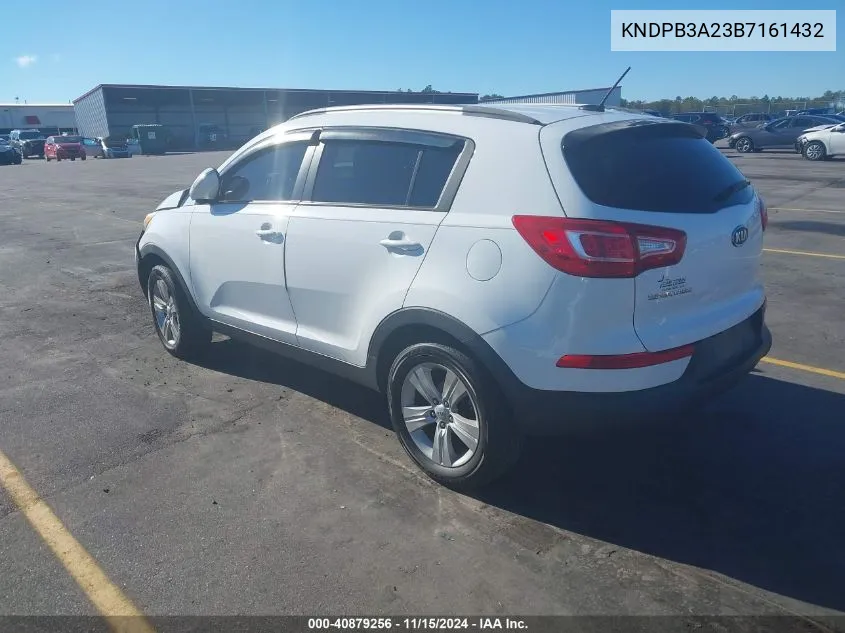 2011 Kia Sportage Lx VIN: KNDPB3A23B7161432 Lot: 40879256