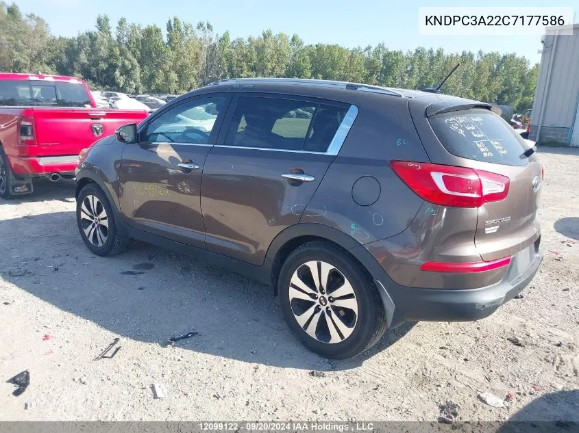 KNDPC3A22C7177586 2012 Kia Sportage