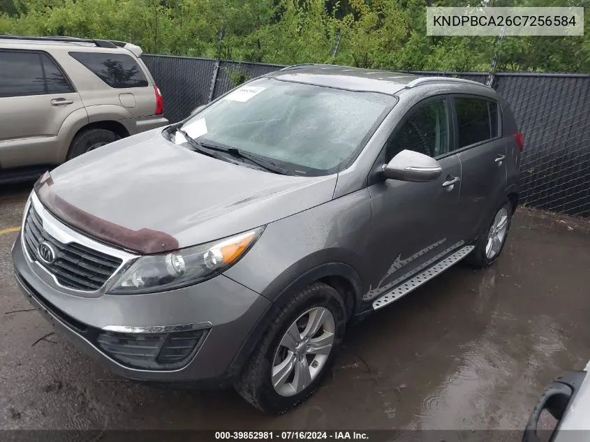 2012 Kia Sportage Lx VIN: KNDPBCA26C7256584 Lot: 39852981