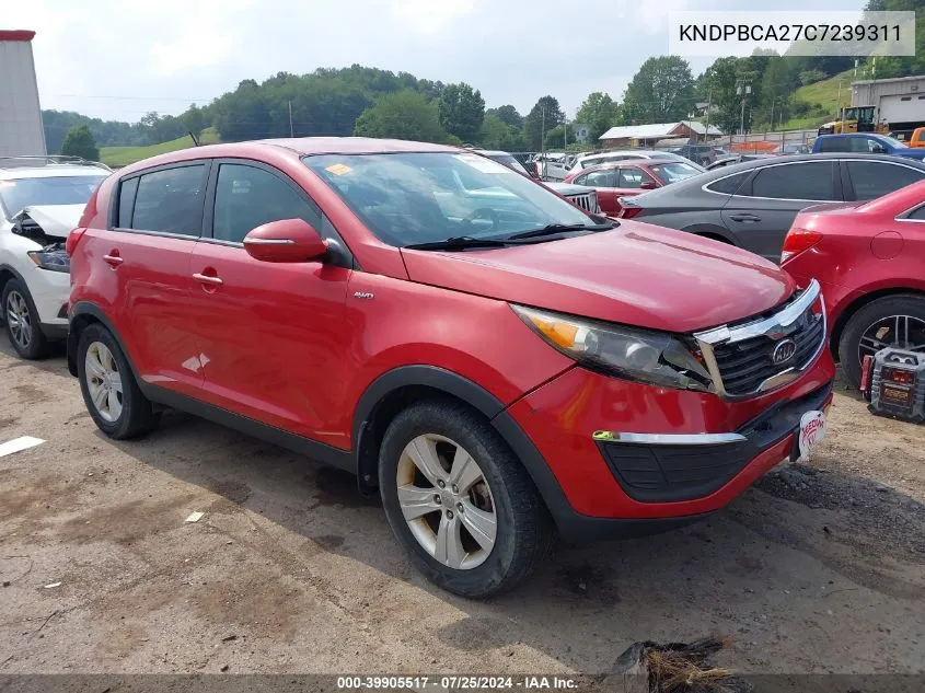 KNDPBCA27C7239311 2012 Kia Sportage Lx