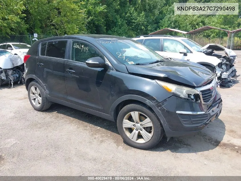 2012 Kia Sportage Lx VIN: KNDPB3A27C7290498 Lot: 40029419