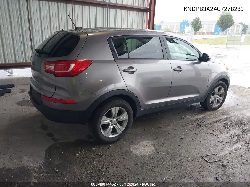 KNDPB3A24C7278289 2012 Kia Sportage Lx