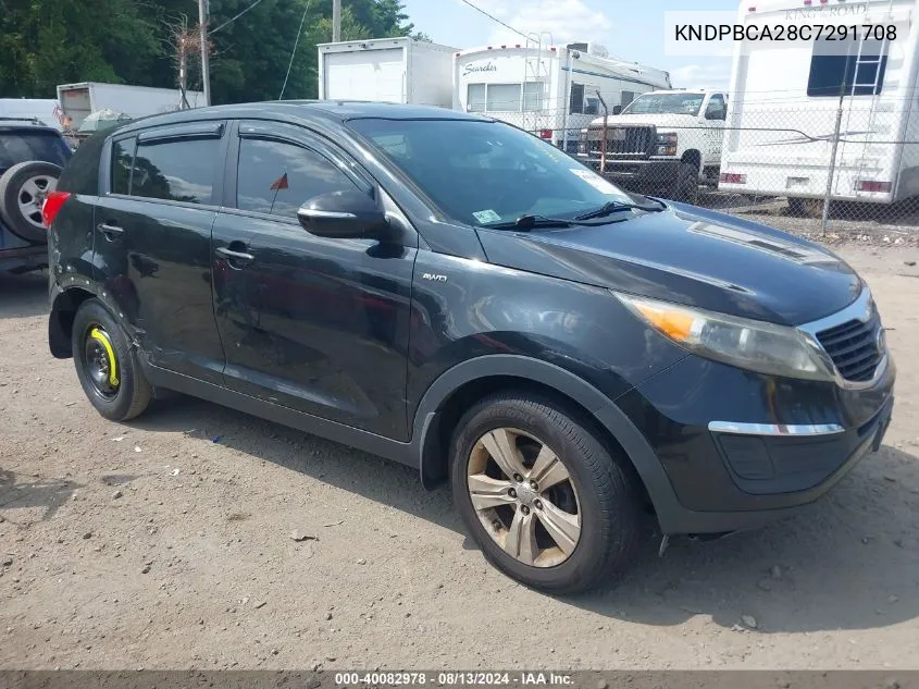 2012 Kia Sportage Lx VIN: KNDPBCA28C7291708 Lot: 40082978