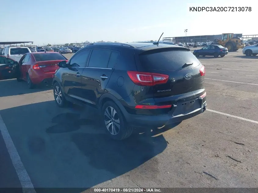 KNDPC3A20C7213078 2012 Kia Sportage Ex