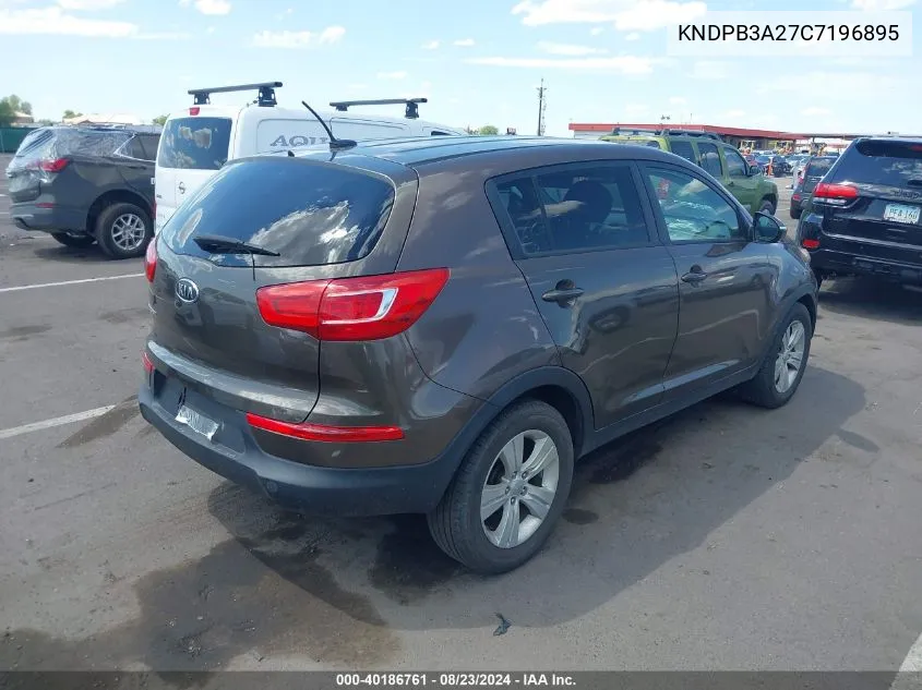 2012 Kia Sportage Lx VIN: KNDPB3A27C7196895 Lot: 40186761