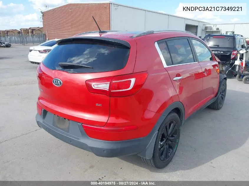 KNDPC3A21C7349221 2012 Kia Sportage Ex