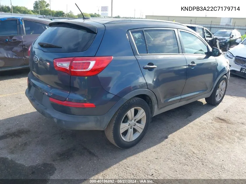 KNDPB3A22C7179714 2012 Kia Sportage Lx