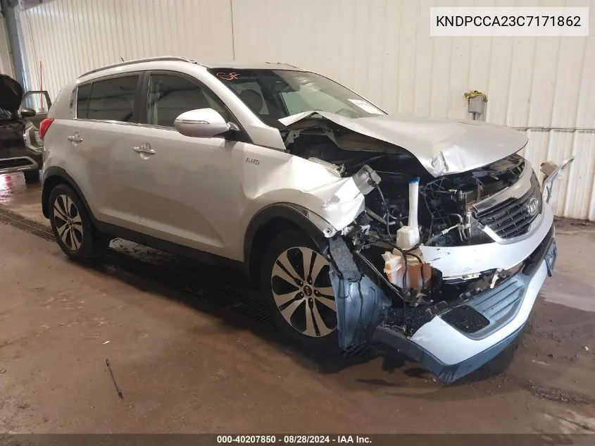 2012 Kia Sportage Ex VIN: KNDPCCA23C7171862 Lot: 40207850