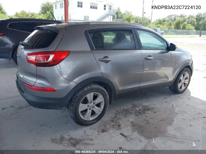 KNDPB3A22C7224120 2012 Kia Sportage Lx