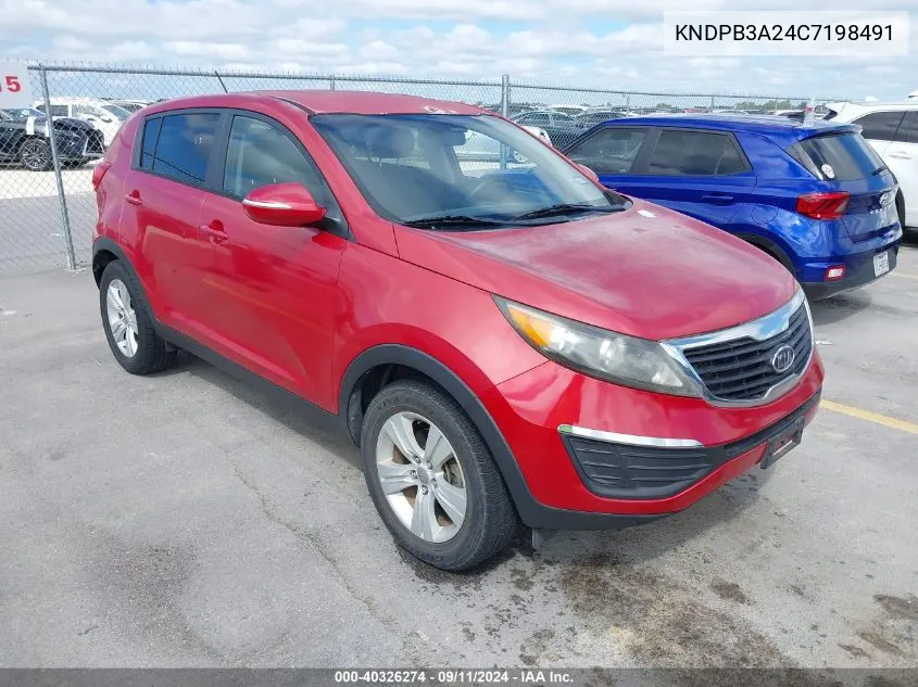 KNDPB3A24C7198491 2012 Kia Sportage Lx