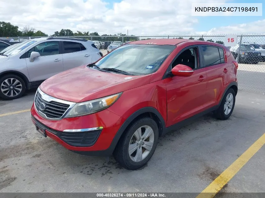 KNDPB3A24C7198491 2012 Kia Sportage Lx