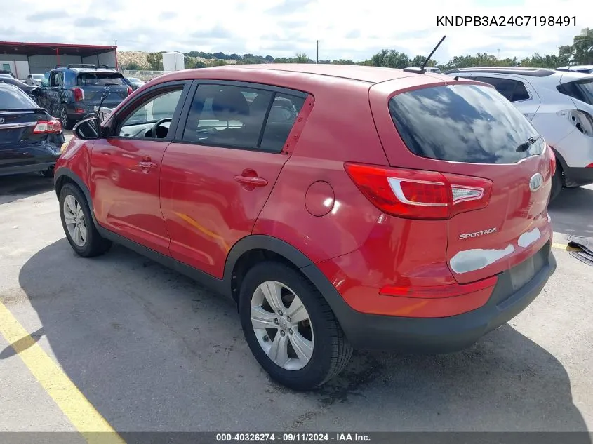 KNDPB3A24C7198491 2012 Kia Sportage Lx