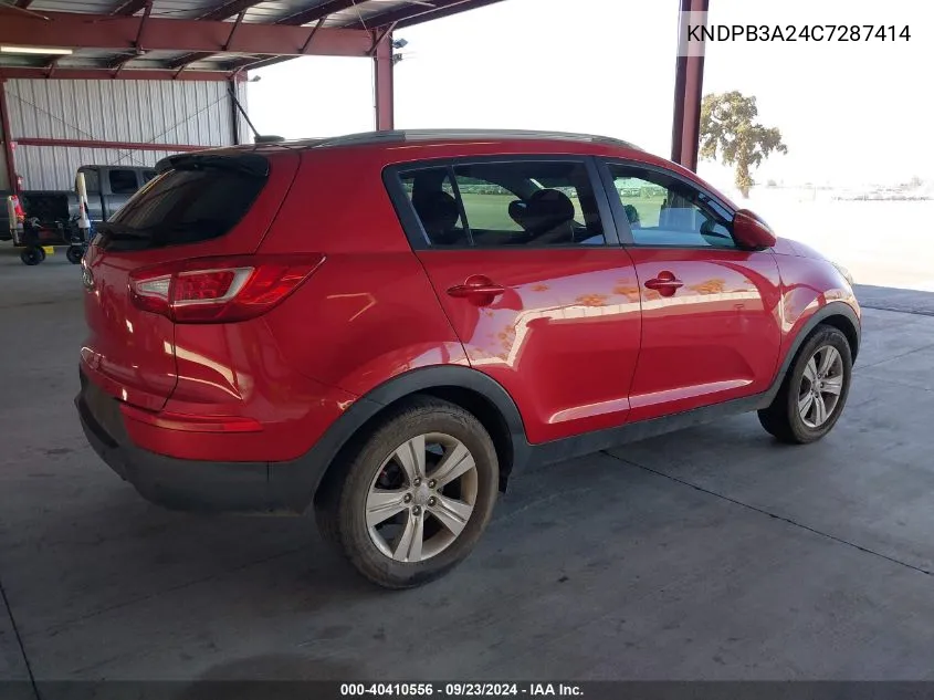 KNDPB3A24C7287414 2012 Kia Sportage Lx