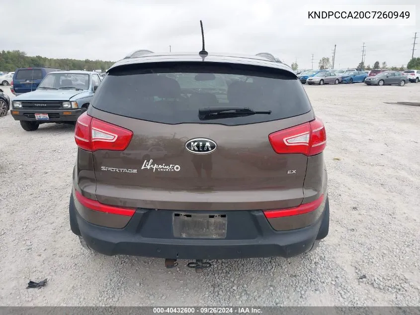 KNDPCCA20C7260949 2012 Kia Sportage Ex