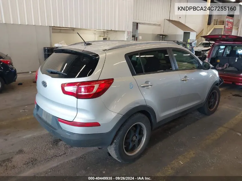 KNDPBCA24C7255160 2012 Kia Sportage Lx