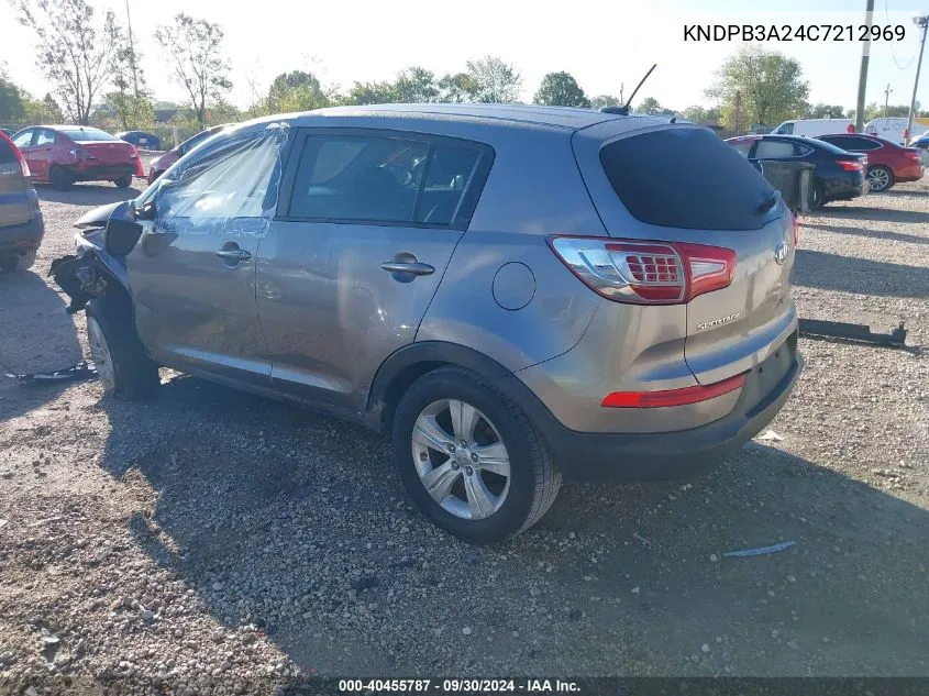 2012 Kia Sportage Lx VIN: KNDPB3A24C7212969 Lot: 40455787