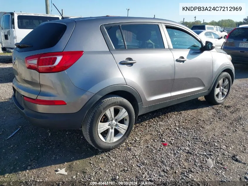 2012 Kia Sportage Lx VIN: KNDPB3A24C7212969 Lot: 40455787