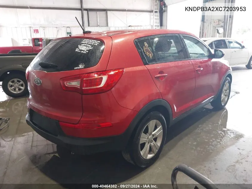 KNDPB3A2XC7203953 2012 Kia Sportage Lx