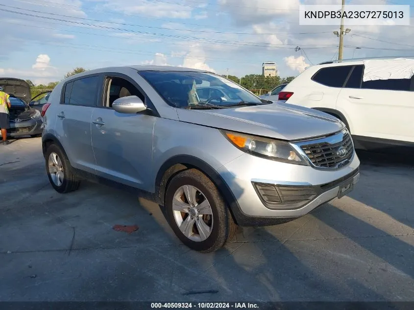 2012 Kia Sportage Lx VIN: KNDPB3A23C7275013 Lot: 40509324