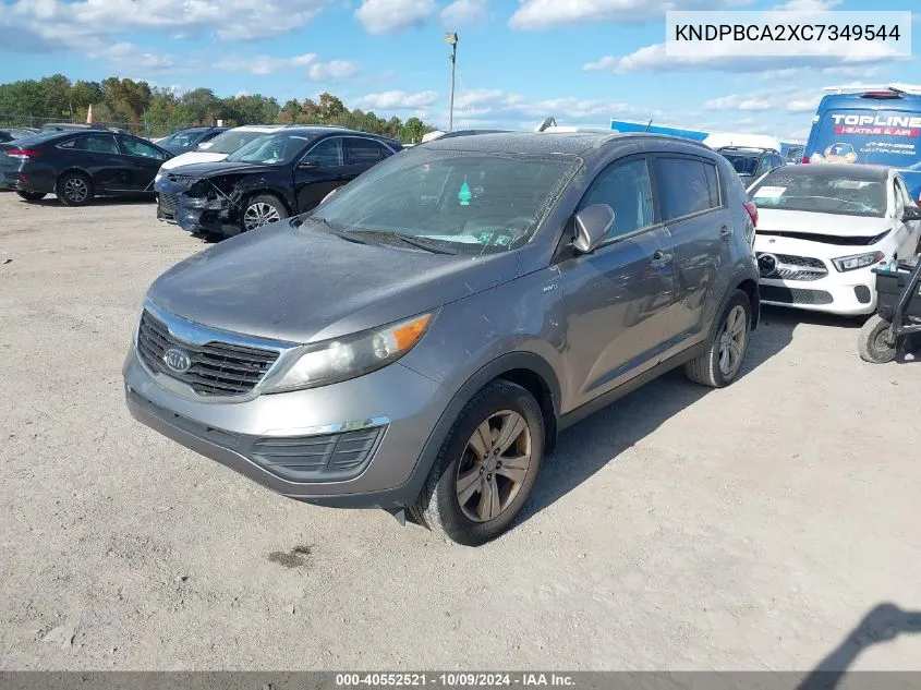 KNDPBCA2XC7349544 2012 Kia Sportage Lx