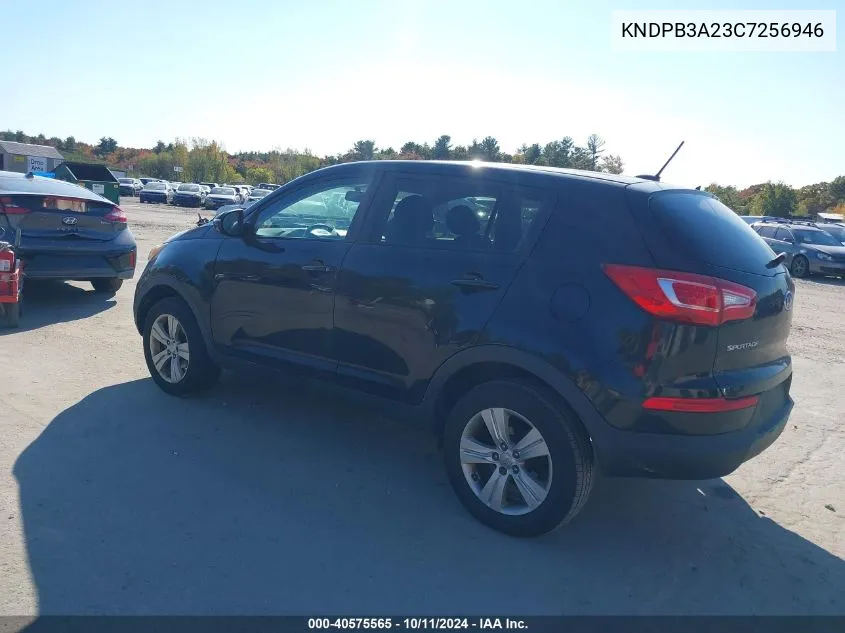 2012 Kia Sportage Lx VIN: KNDPB3A23C7256946 Lot: 40575565