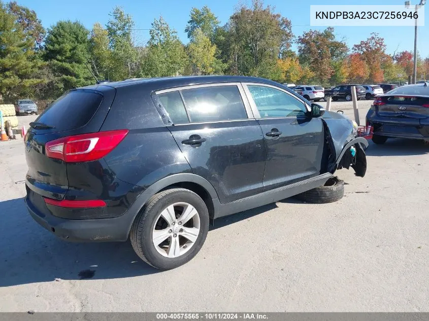 2012 Kia Sportage Lx VIN: KNDPB3A23C7256946 Lot: 40575565